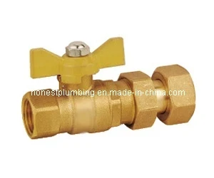 Brass Meter Ball Valves with Butterfly Handle