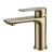 Import Brass single handle chrome plated bathroom hot and cold mixer basin faucet from China