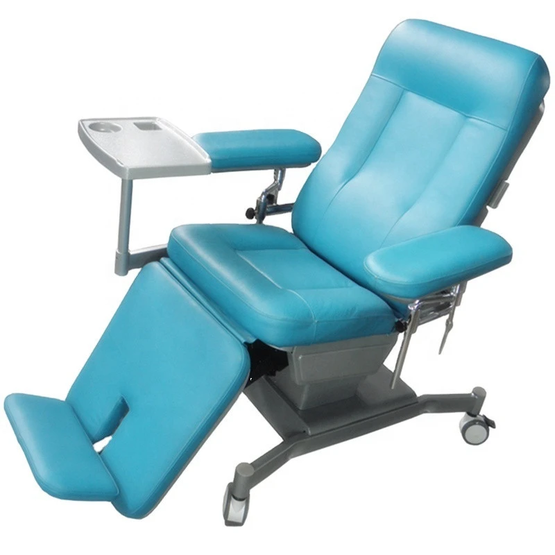 BT-DN028 Multifunctional Medical Instrument Electric  Blood Donation Chair with overbed table price