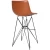 Import Bucket Seat Cafe Mid-Century Modern Design Faux Leather Club Industrial Pub Retro Kitchen Room Stool Metal Wire Base Bar Chair from China