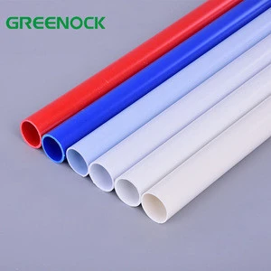 Building Materials Good Insulation Custom Colored Extrusion Flame-Resisting Plastic PVC Pipe Sizes 110mm