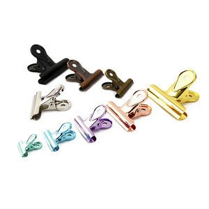 Business gift airplane shape fold back clips office stationery binder clips