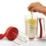 Cake Batter Dispenser and Mixing System for the Perfect Waffles/Pancakes/Cupcakes/Muffins and Baked Goods by Cooking Upgrades