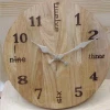 carving Mechanical electric wooden clock
