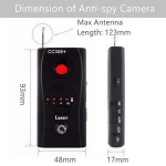 CC308 Multi Wireless Camera Lens RF Detector Radio Wave Signal finder HiddenCamera Full-range WiFi RF GSM Device Finder