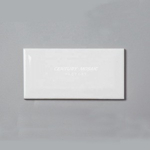 Century Factory Price Super White 3x6&#39;&#39; Beveled Ceramic Tile