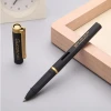 Cheap Business  Promotional Logo Gel Pens Factory Customized Matt Black Gold  0.5mm gel ink pens