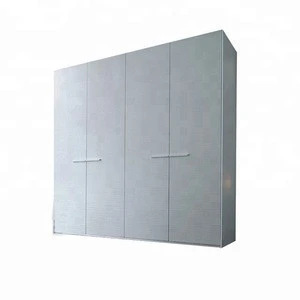 Cheap closet wardrobe with high gloss sliding door for bedroom cupboard design