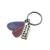 Import cheap customized round metal keychains with photo, promotional consultants from China