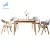 Cheap Factory Price luxury dining room furniture set wood expandable dining table with low Price