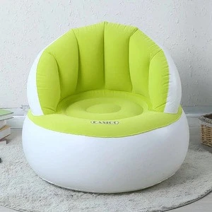 Cheap inflatable bed chair outdoor sofa green inflatable living room sofa