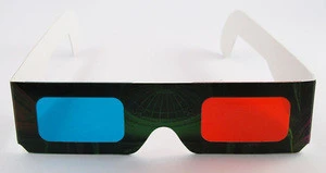 Cheap Price anaglyph 3d glasses Custom Design Paper 3D Glasses for Cinema and Promotional Gifts