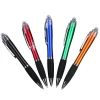 Cheap Promotional Hotel Office Custom Logo Multi Color Light Led Pen Plastic Ball Point Light Pen