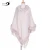 Import Cheap Winter Women Woven Shawls With Fashion Fur Trimming Tassel Imitate Rabbit Fur Poncho from China