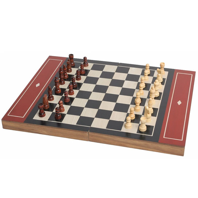 Children&#x27;s wooden toy memory match wood chess board game set for party use