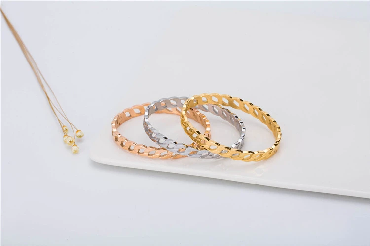 China factory wholesale fashion design stainless steel 316l women bracelet jewelry