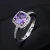 Import China jewelry online fashion 925 sterling silver jewelry sets wholesale of purple crystal zircon jewelry from China