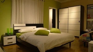 China manufacturer Modern Home hotel Furniture black High Gloss Bedroom Set (SZ-BFA8005)