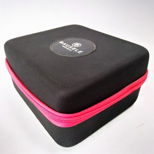China manufacturer multi purpose hard black eva tool case with molded foam and leather insert