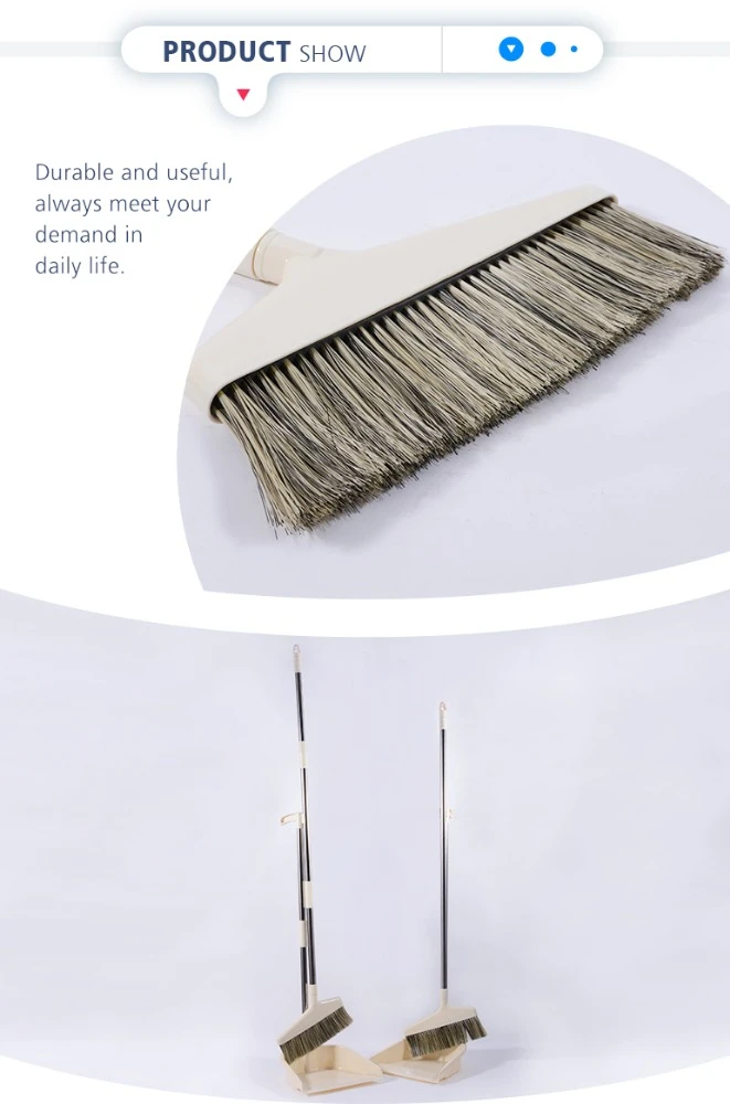 China professional manufacture new design stainless steel broom with dustpan