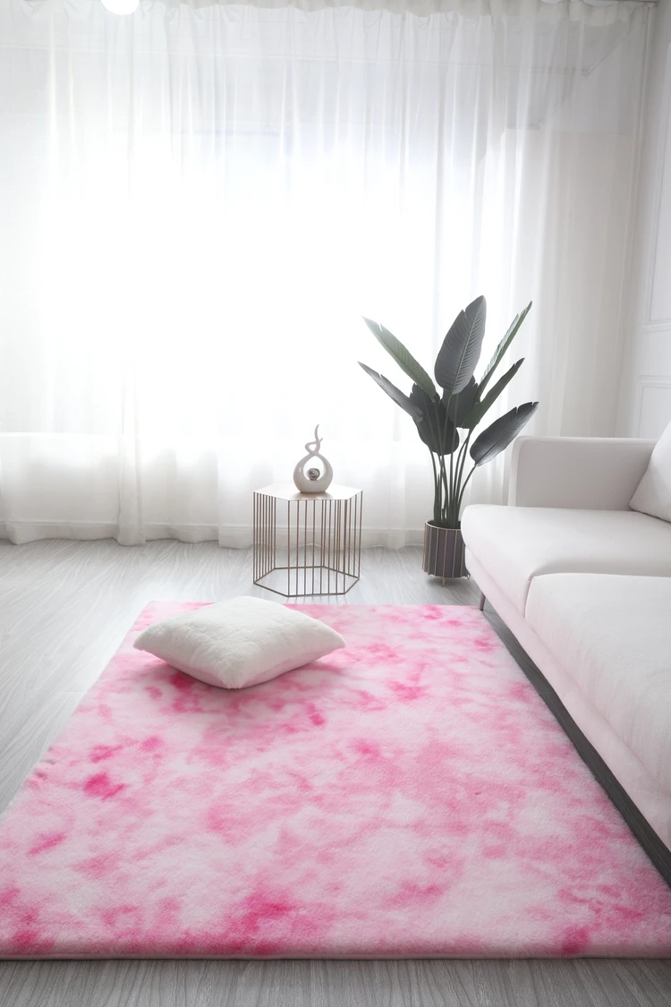 China professional manufacturer comfortable soft carpet mats faux rabbit fur rug
