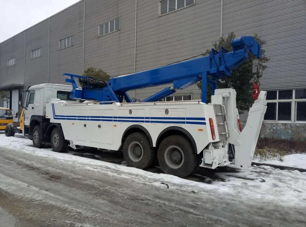 China Sinotruk  8*4 50 ton Heavy Rotator Tow Truck Wrecker for sale