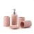 Import China supplier hotel multi-Colored round ceramic accessories bathroom set from China