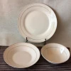 China supplier new premium custom design White Glazed Porcelain Dinnerware Set