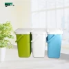 China Supplier wholesale plastic  hanging trash cans wall mount waste bin with movable handle