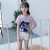 China suppliers fashionable kids clothing cotton fabric t-shirt decoration with jean