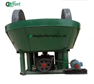 China wet pan mill for gold Two-wheel selection fine grinding equipment