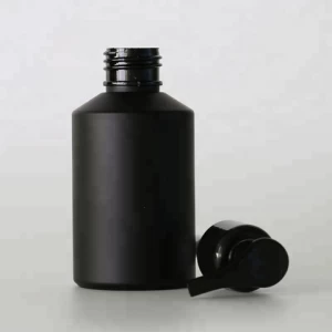 China Wholesale 120ml PETG Plastic Matte Black Cosmetic Shampoo Bottle