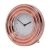 Import Circular Round Desk Clock Metal Golden Rose Gold Europe Style Metal Texture Home/Office Decoration Desk Clock With Support Rod from China