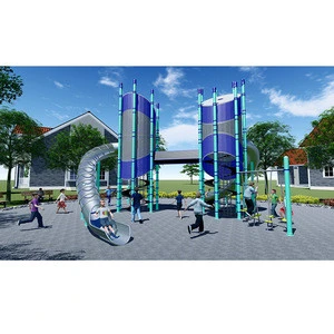 City Modern Style Playground Equipment with Fitness Equipment
