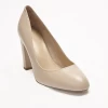 Classic dress shoes Italian leather nude heels