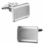 Classic Star Engraved Man Shirt Cuff Links and Tie Clips Set for Wedding silver alloy cufflinks and tie bars