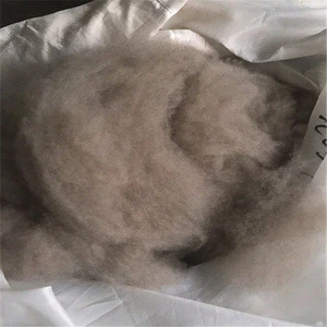 CLEAN Combed Cashmere fibers with brown