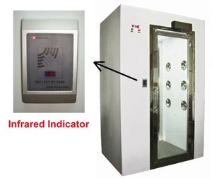 Cleanroom Automatic Electronic Panel Control Double Blowing Air Shower For Lab