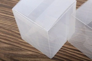 Clear plastic crafts PET PVC PP folding soap case business card custom made clear transparent small plastic packaging box