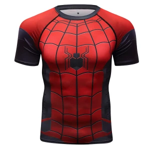Cody Lundin Gym Clothes Men Custom T shirts Spiderman Compression T Shirt