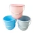 Import Colorful Plastic PP Bucket Plastic Round Water Bucket With Handle from China