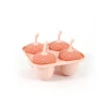 Commercial ice mold baby mini ice cream 4 plastic popsicle mold set