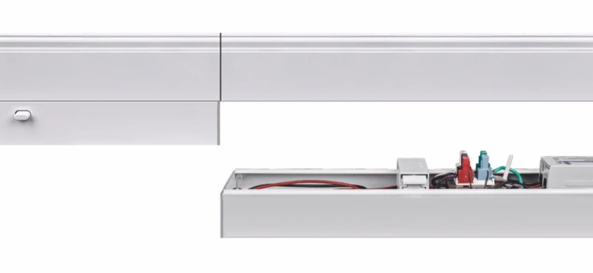 Contemporary Style Linkable 40W LED Suspended Linear Light for Offices Studios and Commercial Places