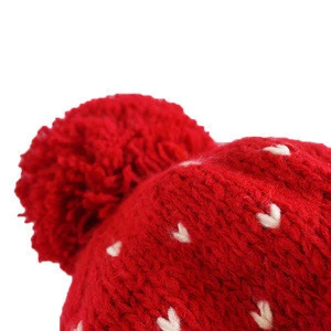 Cool Design Knitted Hat for Kids Supplier Wholesale with Pom Pom