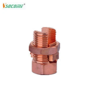 copper split shear bolt connector,cable connector for power using