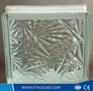Coral/Well Shape Pattern Glass Block/Brick (G-B)