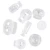 Import Cord Lock Plastic Stopper Cord Ends Toggles Clip Buckle Transparent Clear Frost Shoelace Sportswear DIY Bag Accessories from China