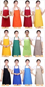 Cotton kitchen apron printed logo for restaurant waiter/adjustable Advertisement promotion gift cooking apron with pocket