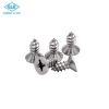 Countersunk cross recessed stainless steel self tapping screw