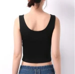 cuhakci summer  camis women crop top sleeveless shirt  lady bralette tops strap skinny vest camisole backless tank tops